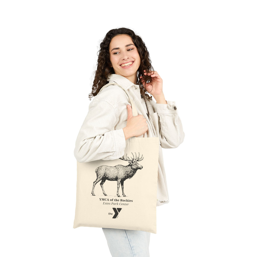 Eco-Friendly Cotton Canvas Tote Bag - Elk