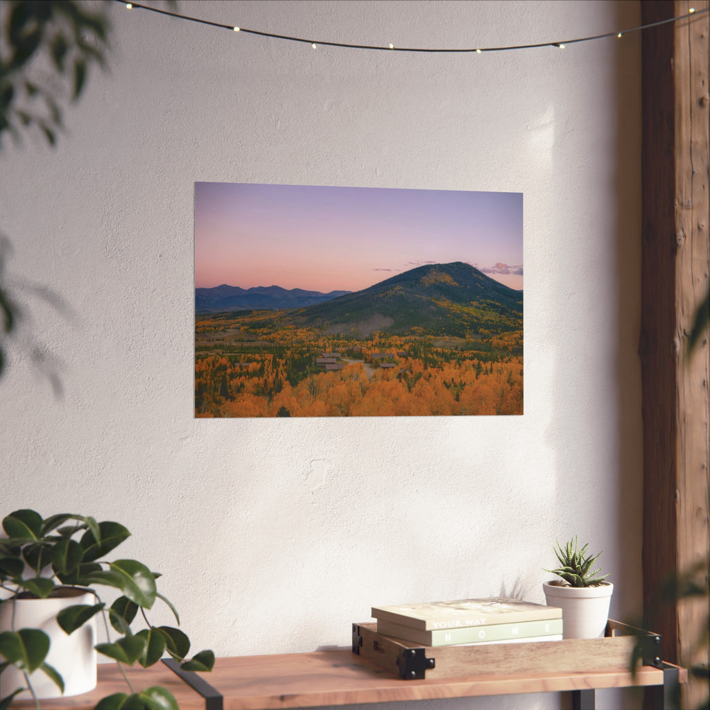 Fall at Snow Mountain Ranch Fine Art Poster, Nature Decor, Landscape Wall Art, Living Room Art, Home Office Print
