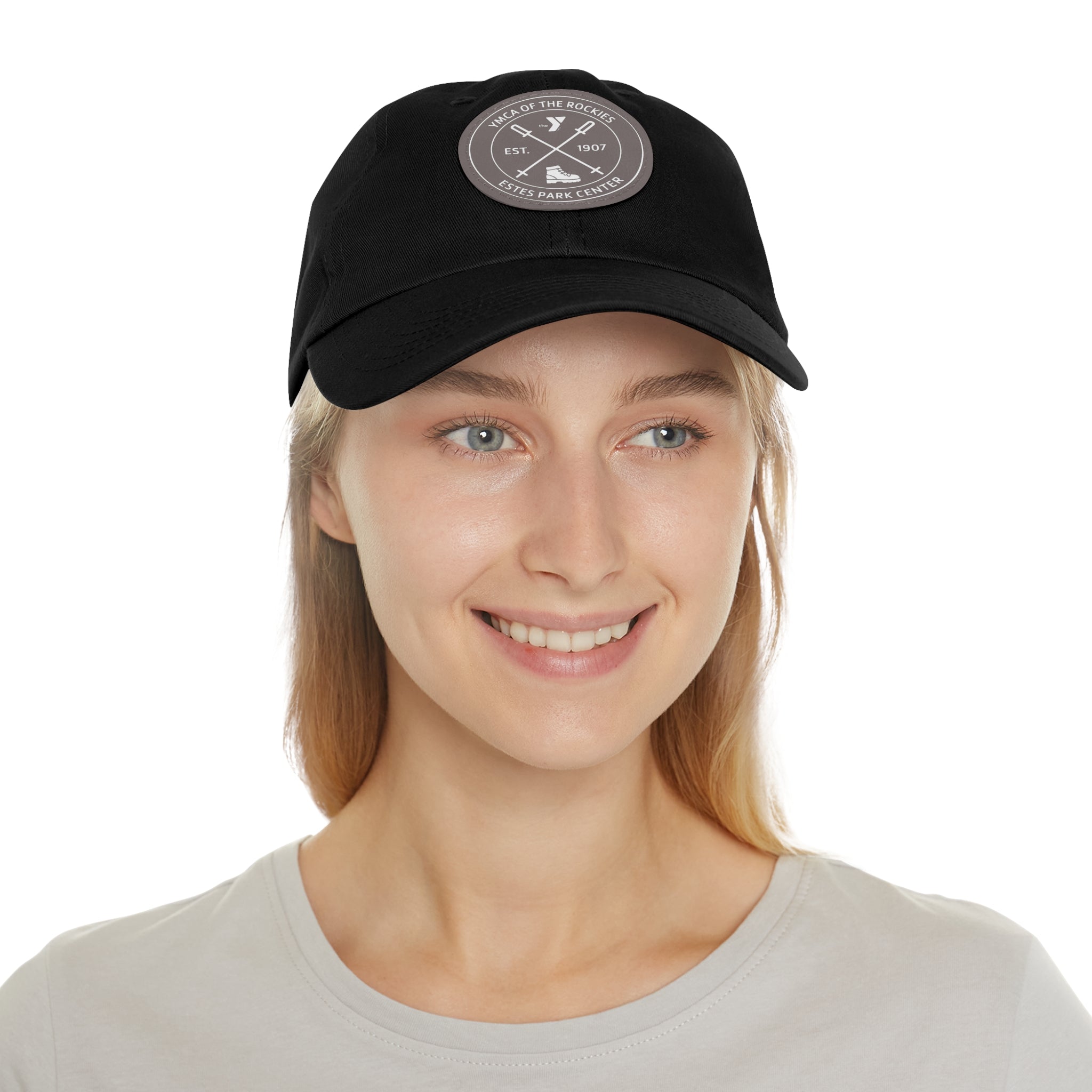 Estes Park Center Leather Patch Dad Hat