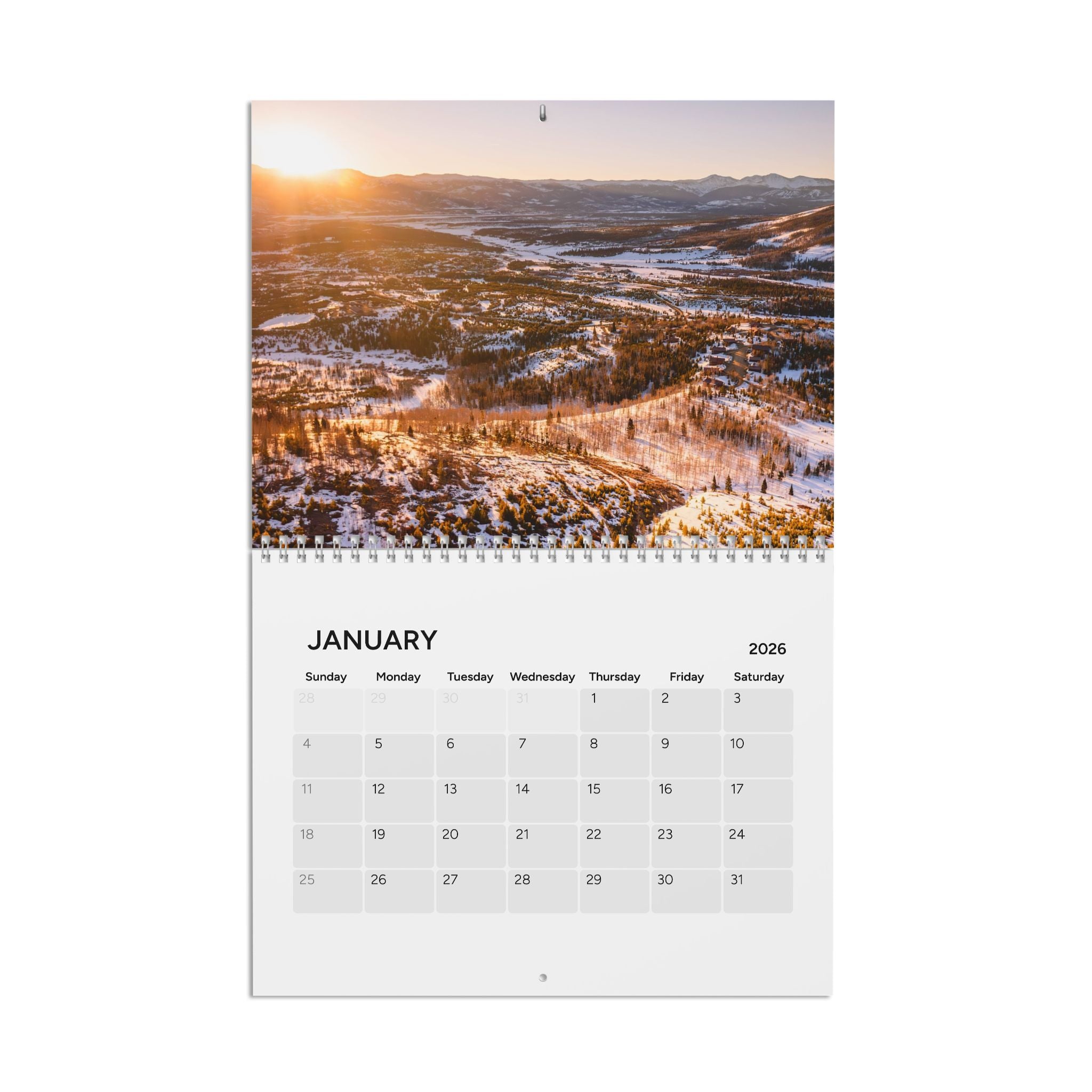 YMCA of the Rockies Nature-Themed Wall Calendar 2026 Wall Calendar