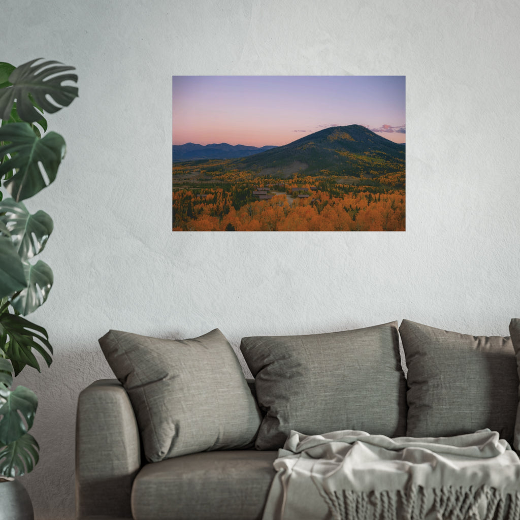 Fall at Snow Mountain Ranch Fine Art Poster, Nature Decor, Landscape Wall Art, Living Room Art, Home Office Print