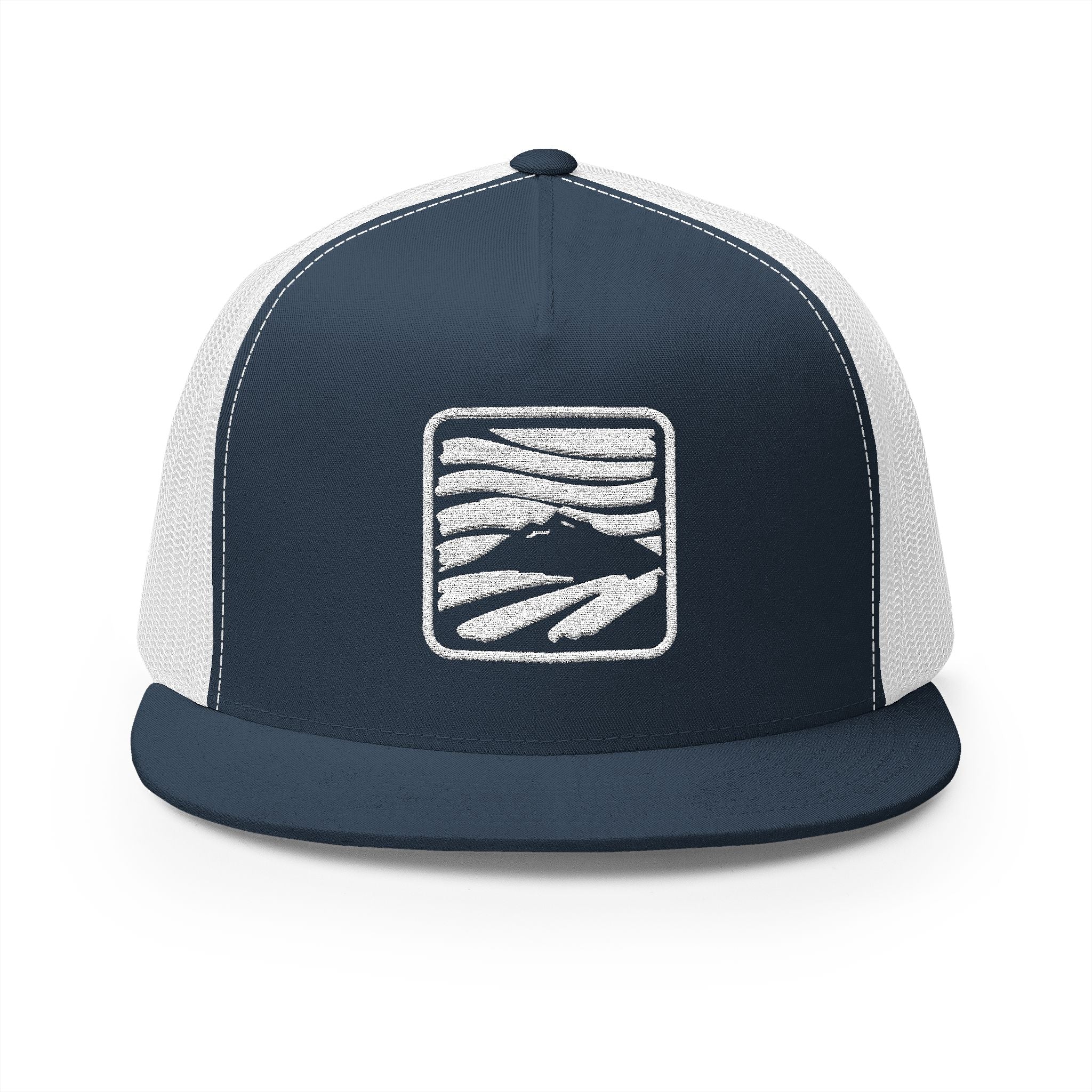 Embroidered 5 Panel Trucker Cap - Stylish Casual Headwear for Outdoor Adventures