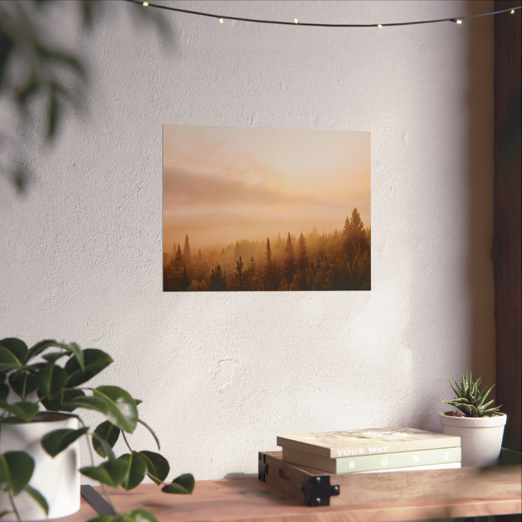 Sunrise at Snow Mountain Ranch Fine Art Poster, Nature Decor, Landscape Wall Art, Living Room Art, Home Office Print