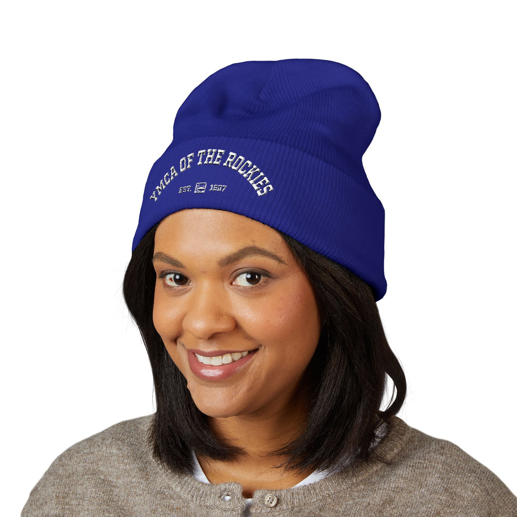Cozy Embroidered YMCA of the Rockies Cuff Winter Hat