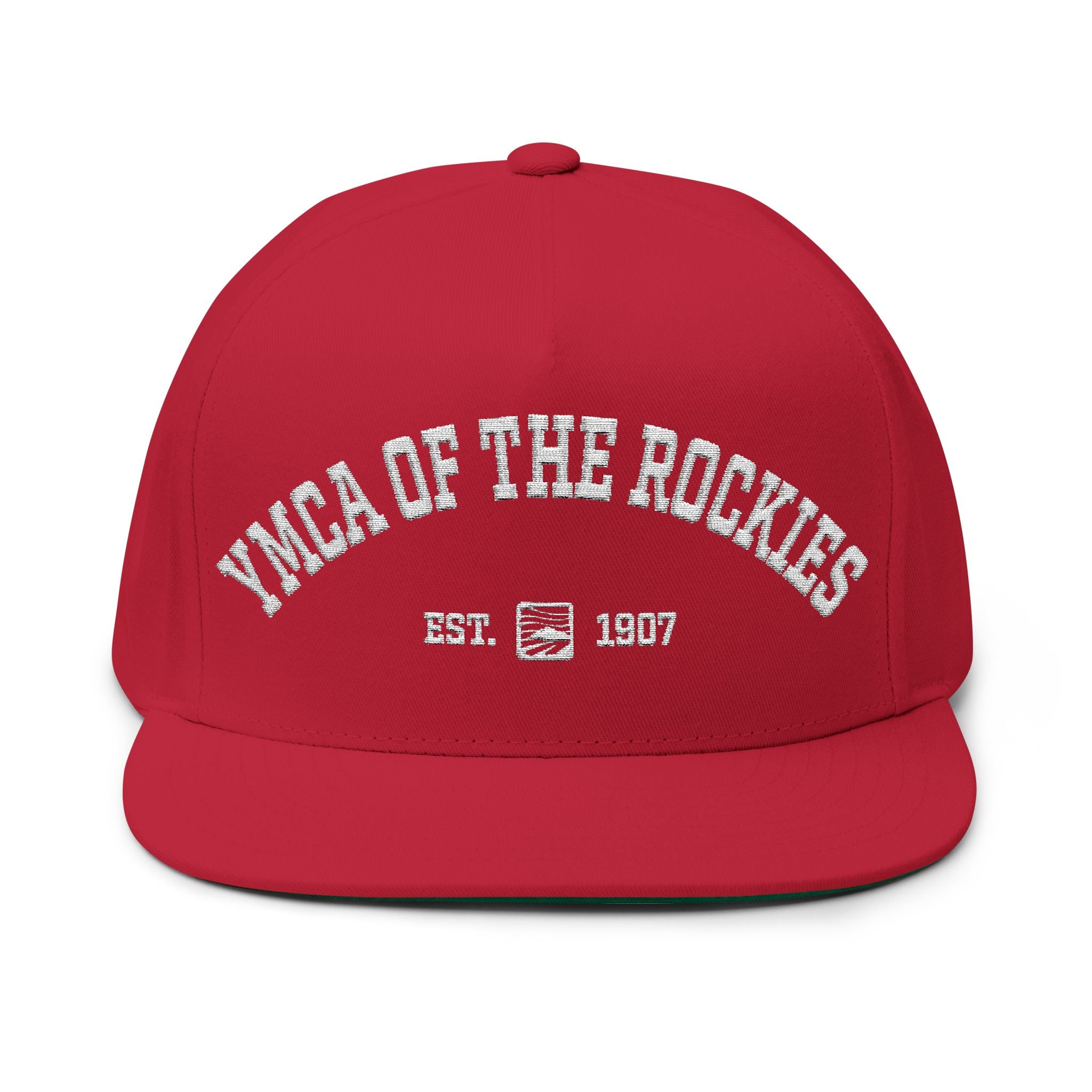 YMCA of the Rockies Retro Collegiate Flat Bill Cap