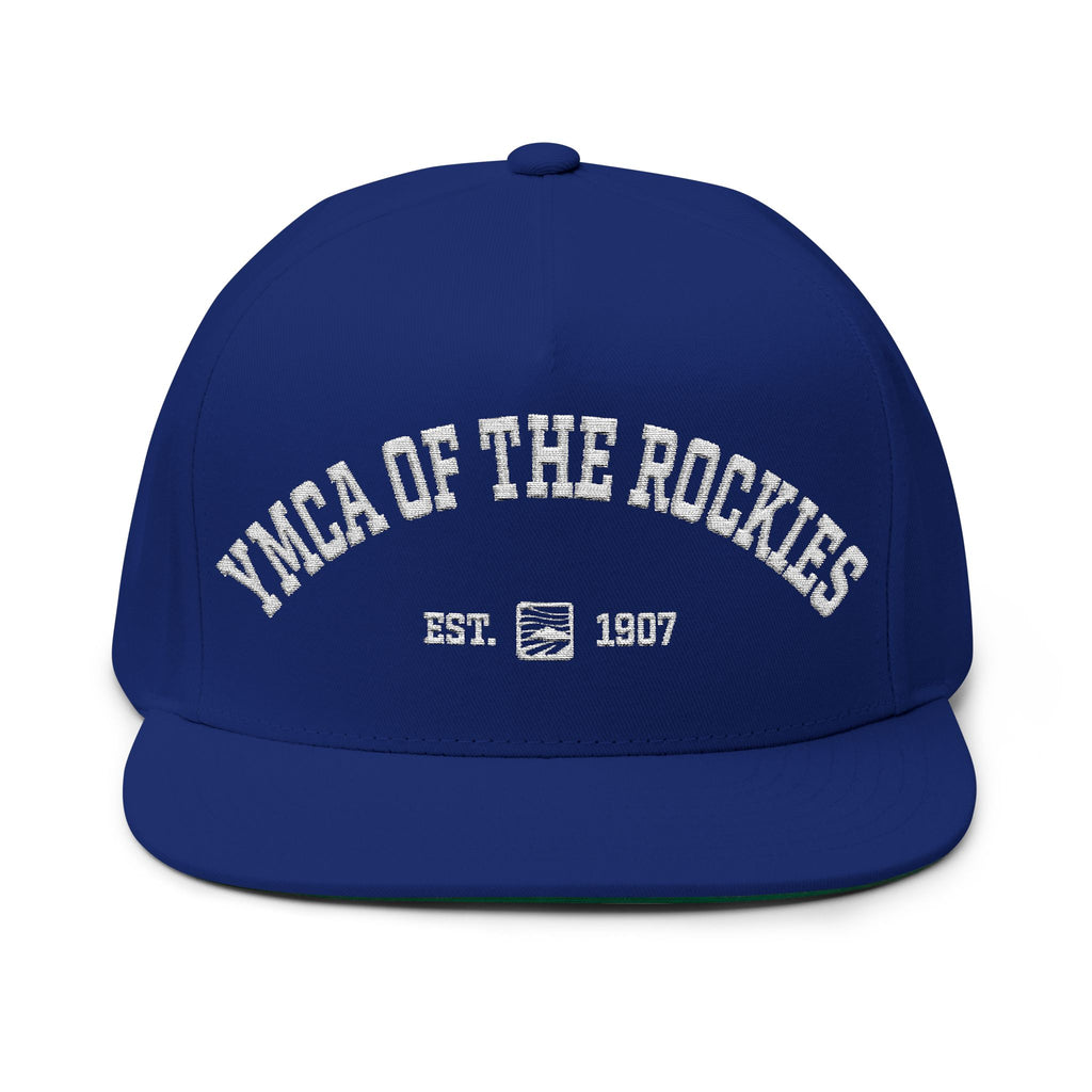 YMCA of the Rockies Retro Collegiate Flat Bill Cap