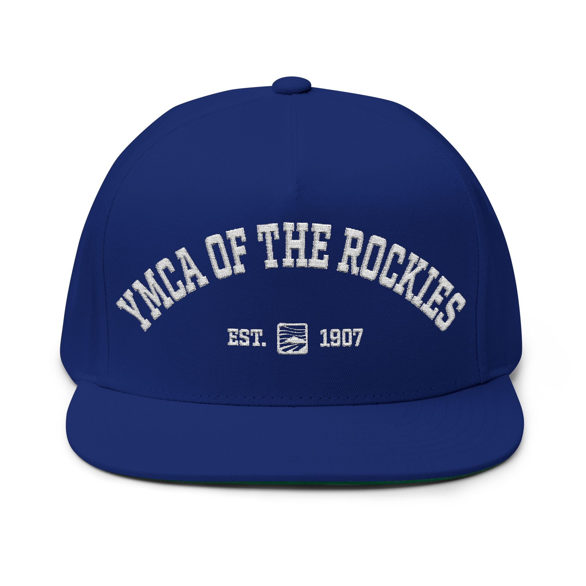 YMCA of the Rockies Retro Collegiate Flat Bill Cap