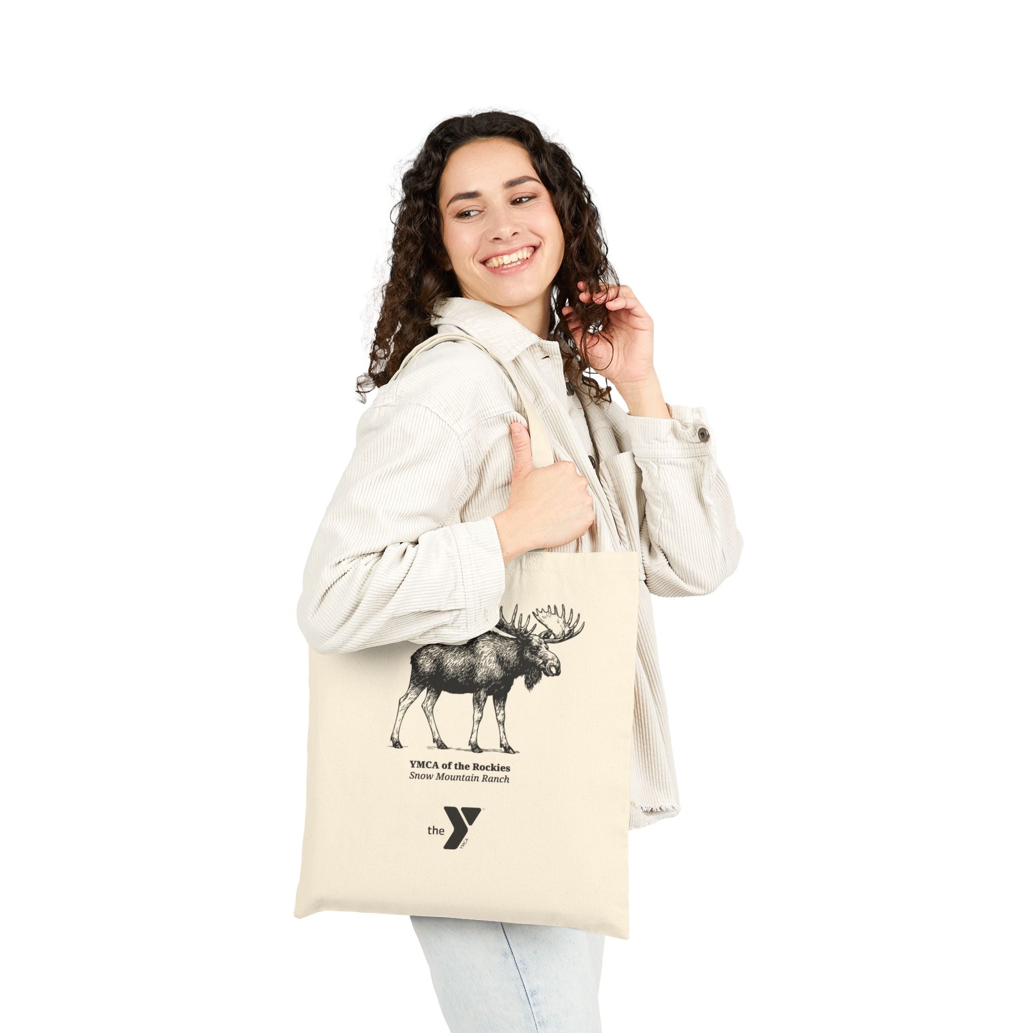 Eco-Friendly Cotton Canvas Tote Bag - Moose