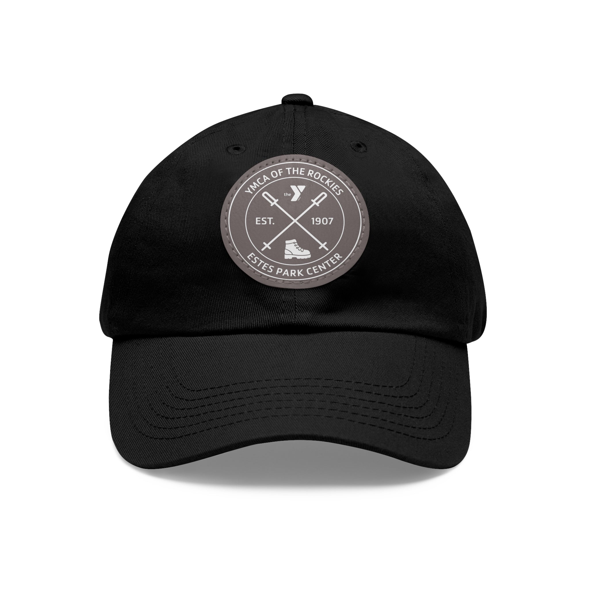 Estes Park Center Leather Patch Dad Hat