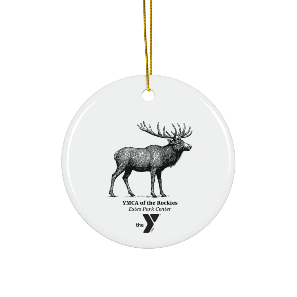Estes Park Center Elk Ornament, 3 Shapes