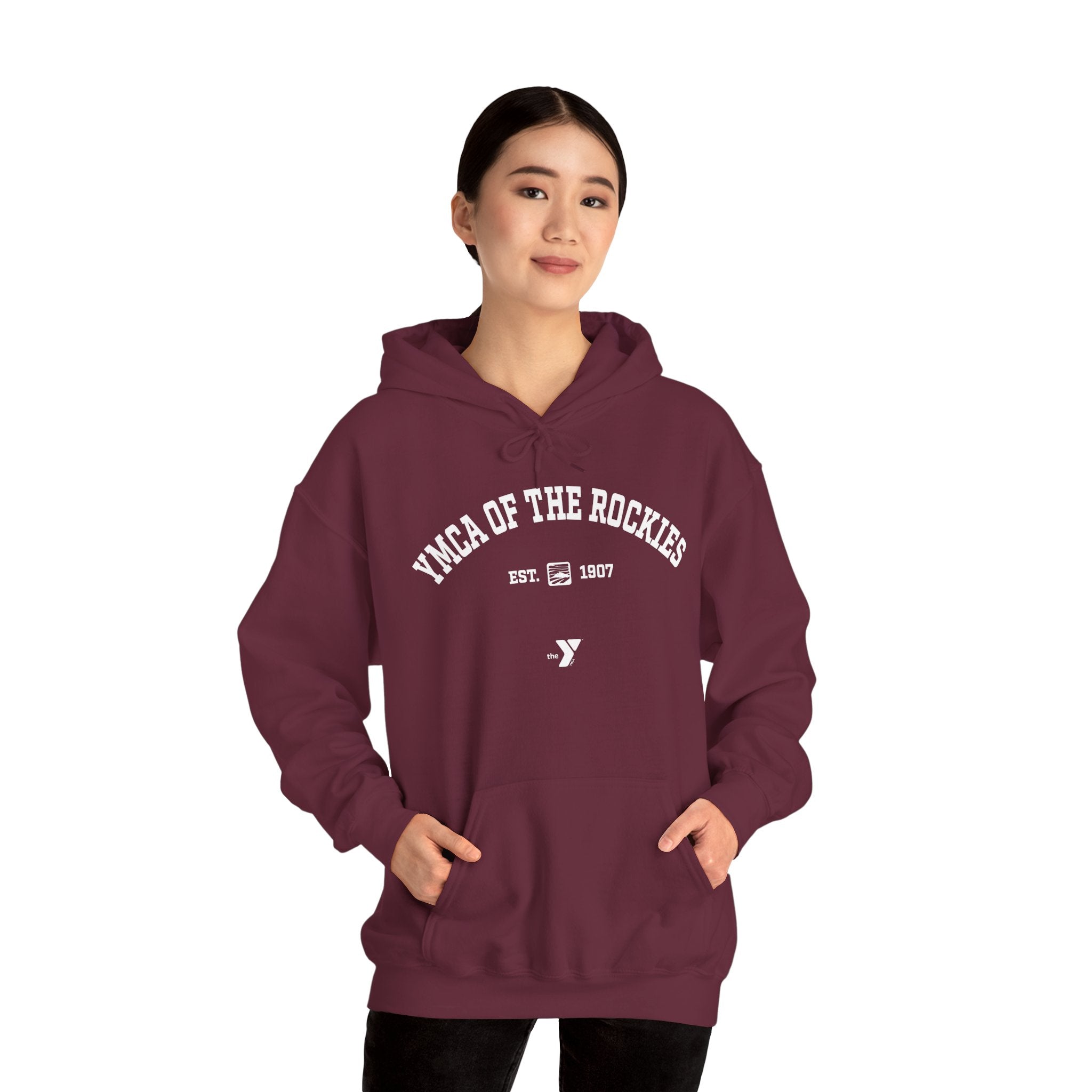 Heritage Logo Unisex Heavy Blend Hooded Sweatshirt
