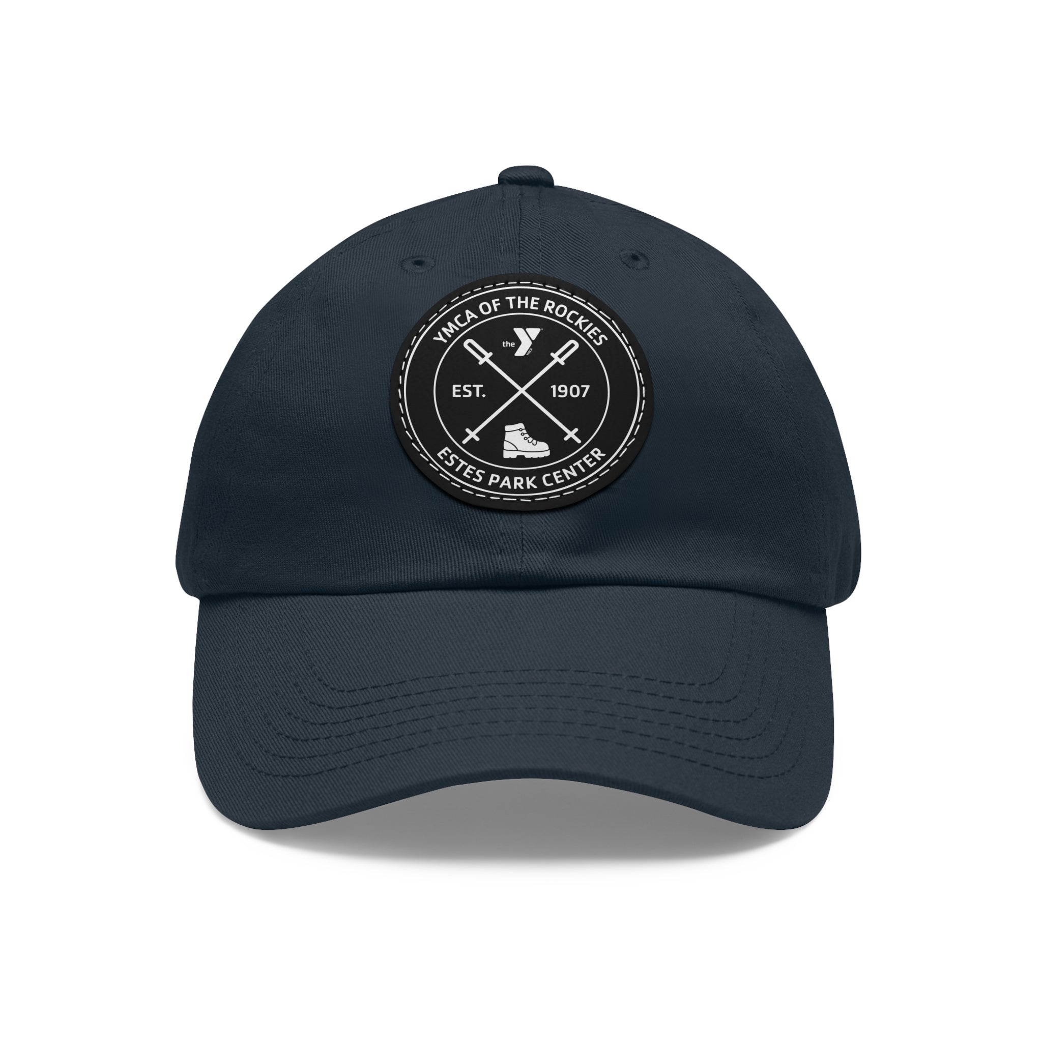 Estes Park Center Leather Patch Dad Hat