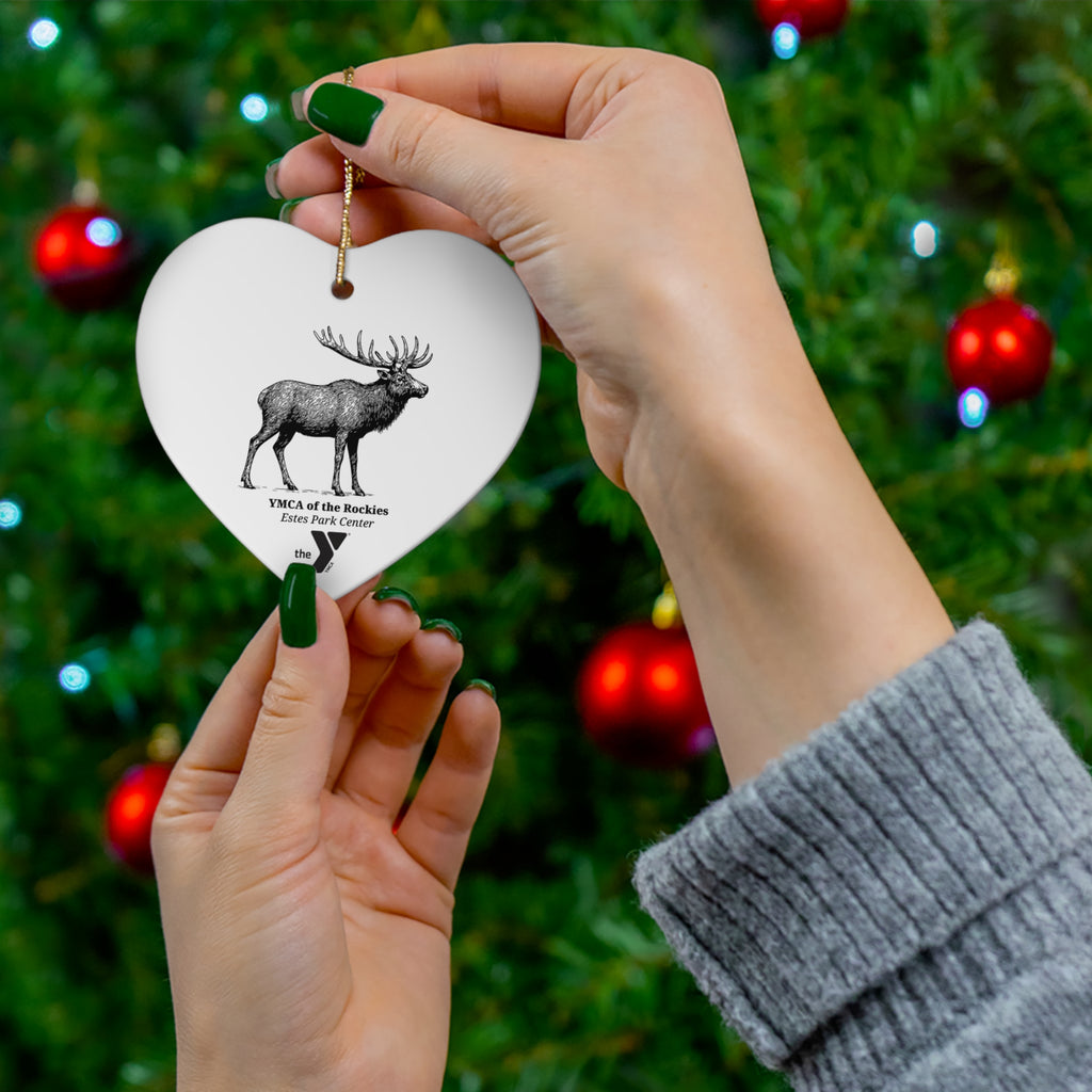 Estes Park Center Elk Ornament, 3 Shapes