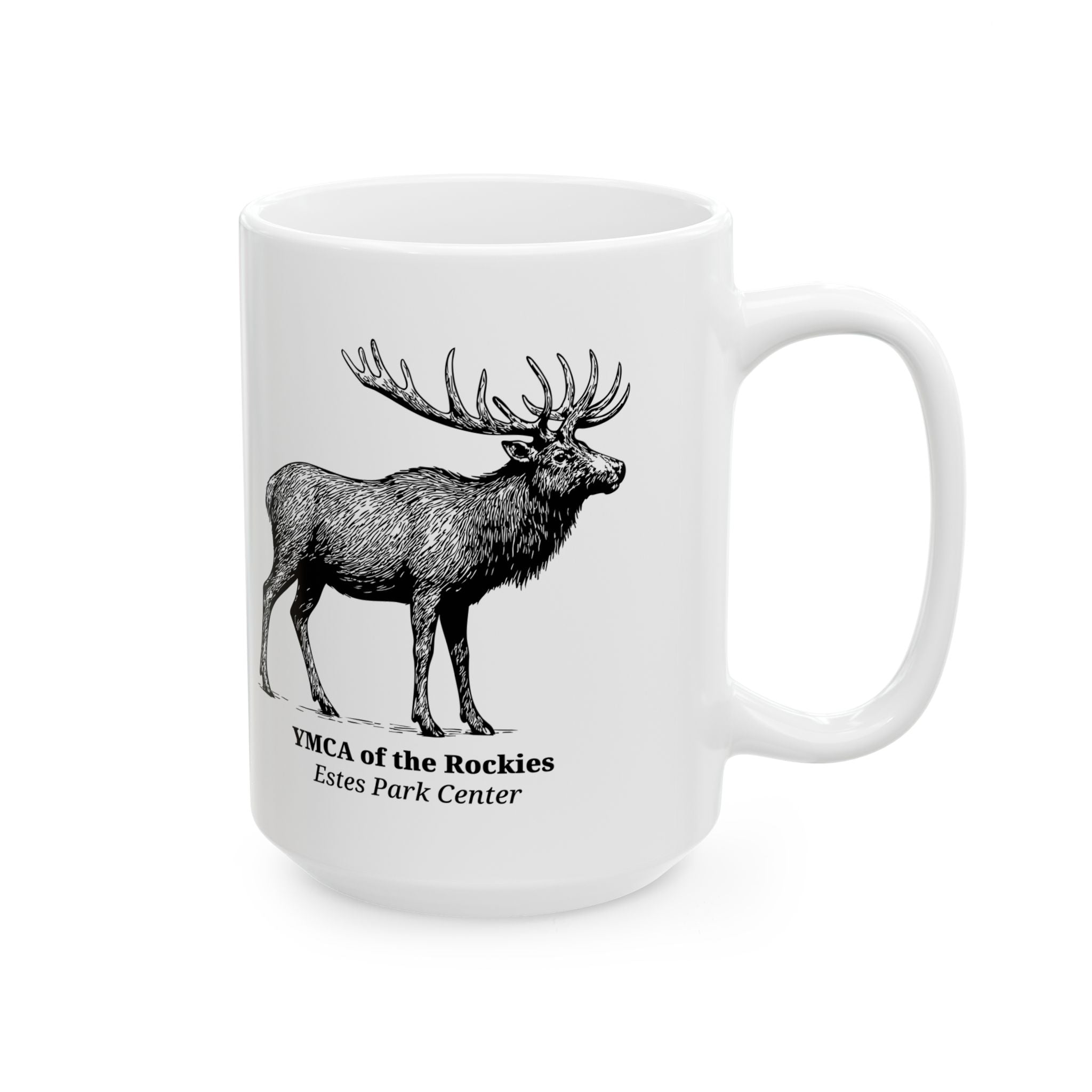 Estes Park Center Elk Ceramic Mug, 11oz