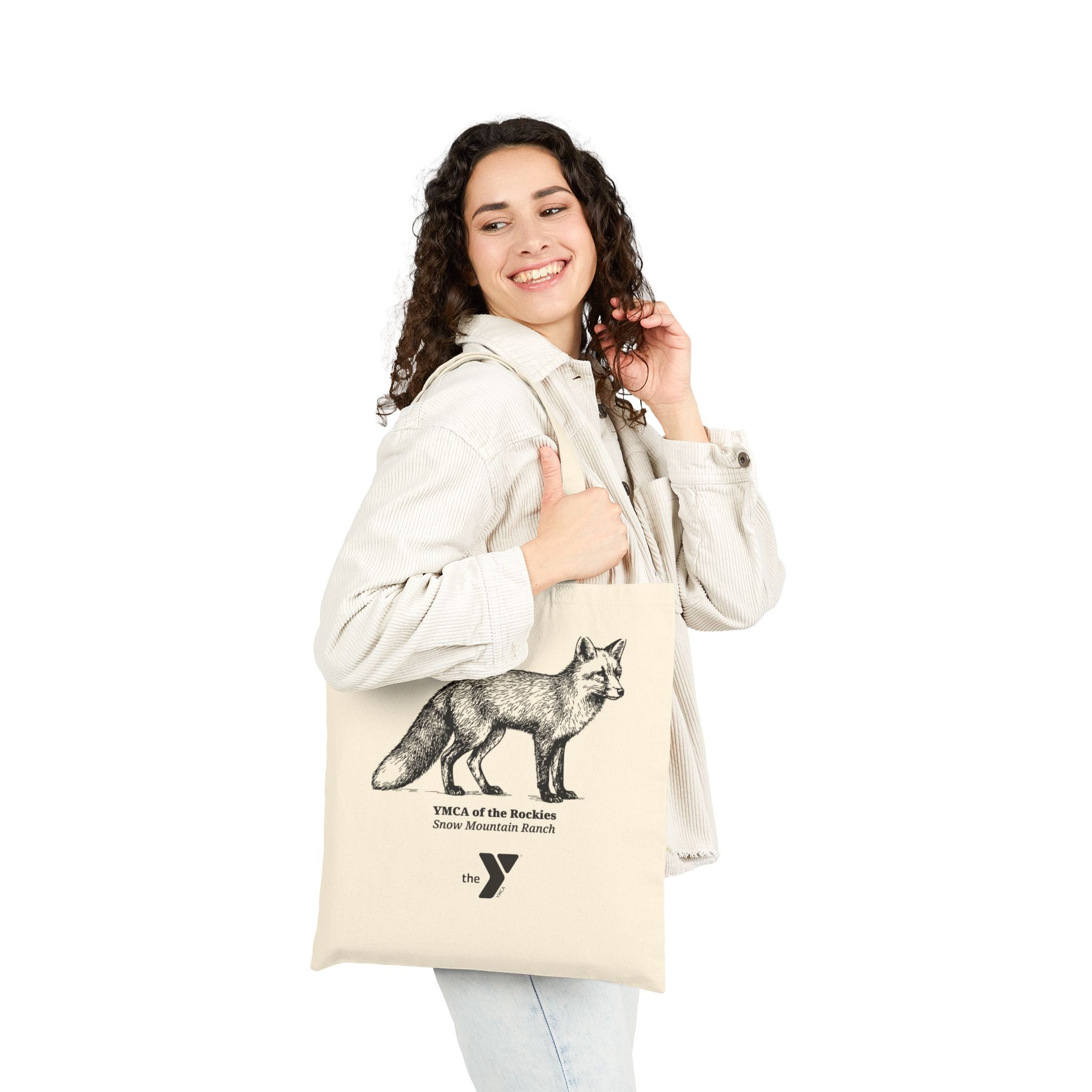 Eco-Friendly Cotton Canvas Tote Bag - Fox